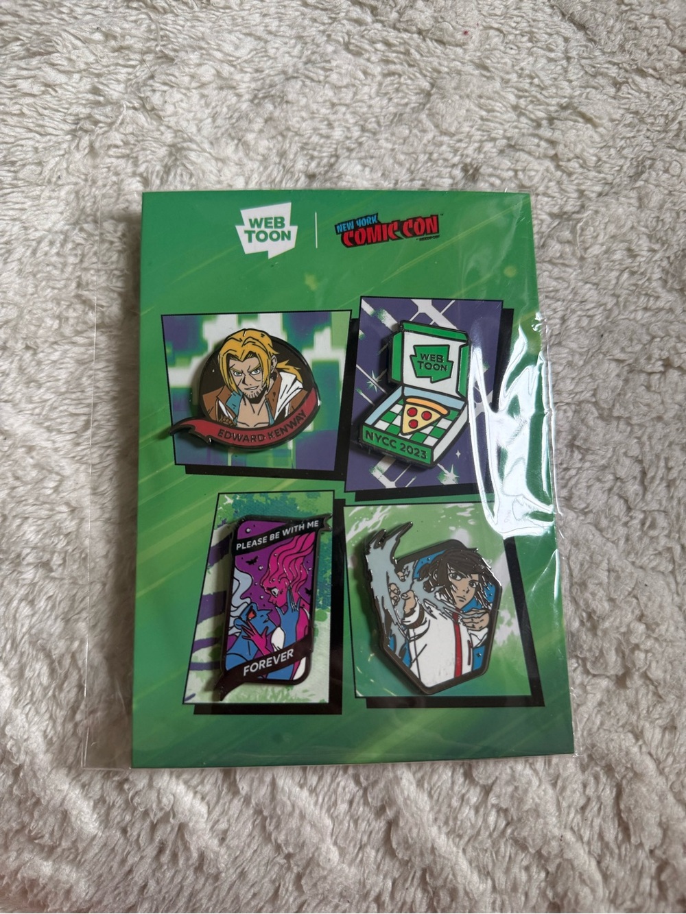 NYCC 2023 Green Collector Pin Set